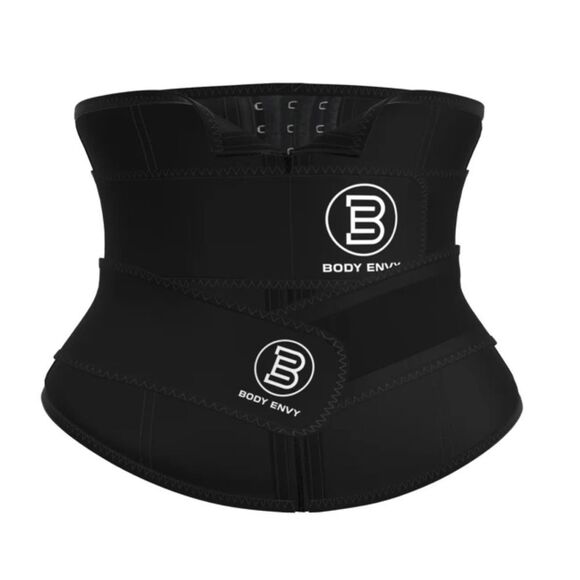 BODY ENVY 2 STRAP WAIST TRAINER BLACK NWT in packaging - Picture 2 of 12